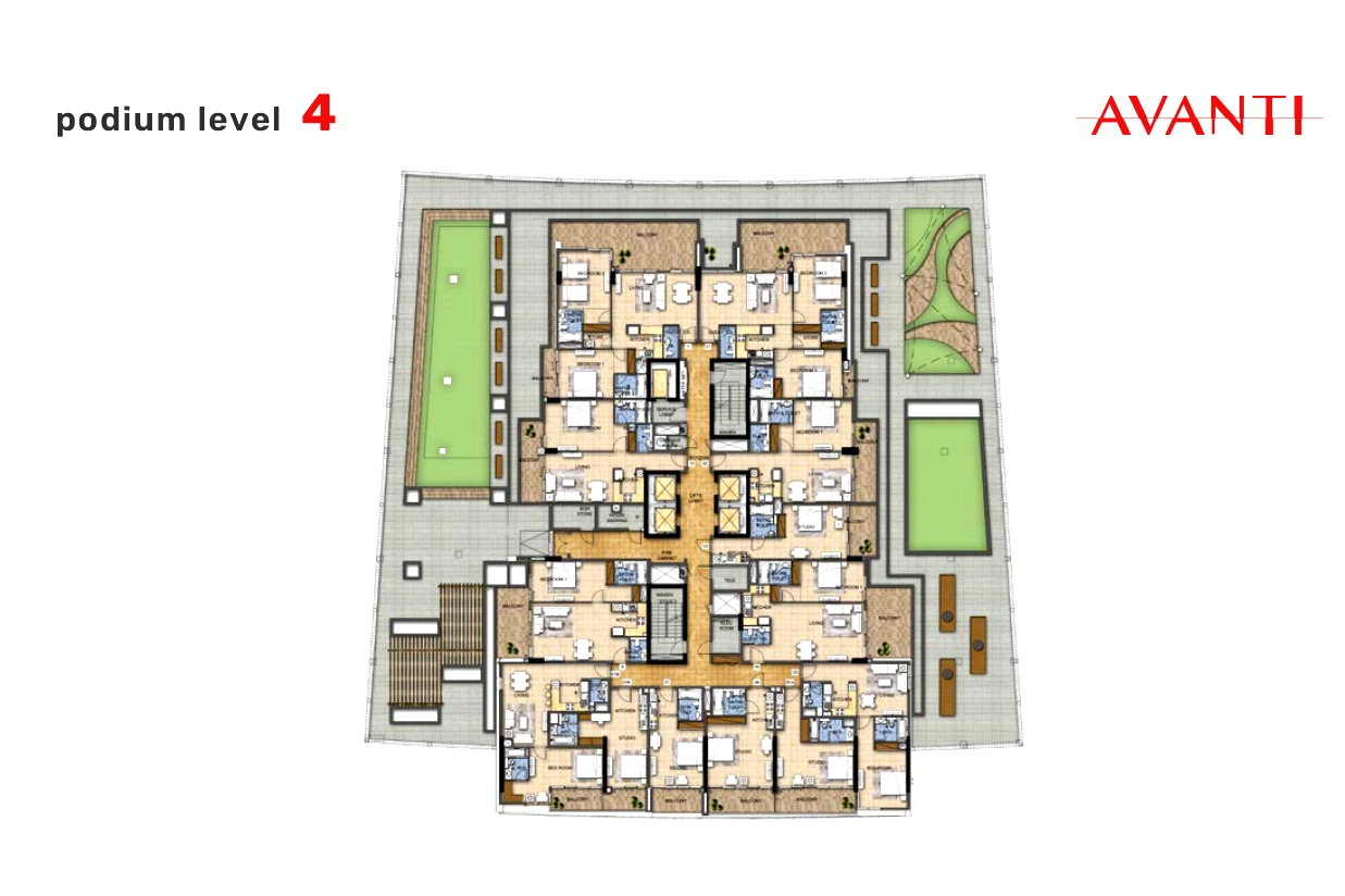 Avanti Apartments Floor Plan 1
