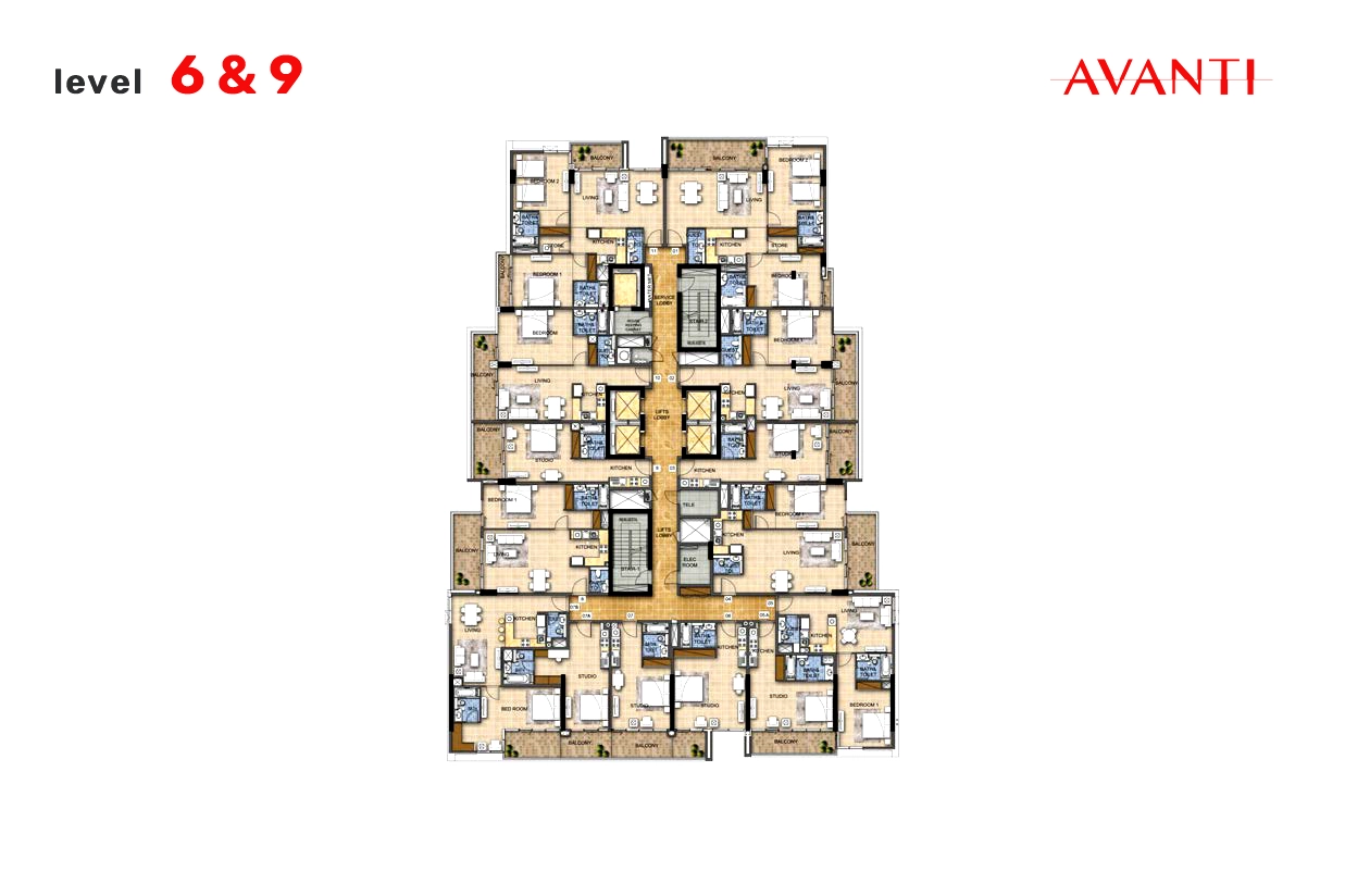 Avanti Apartments Floor Plan 3