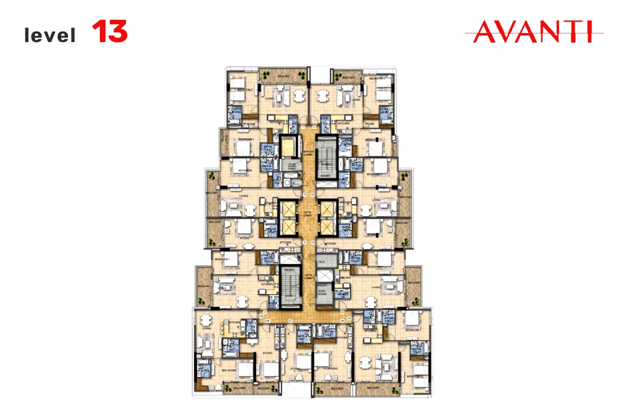 Avanti Apartments Floor Plan 8
