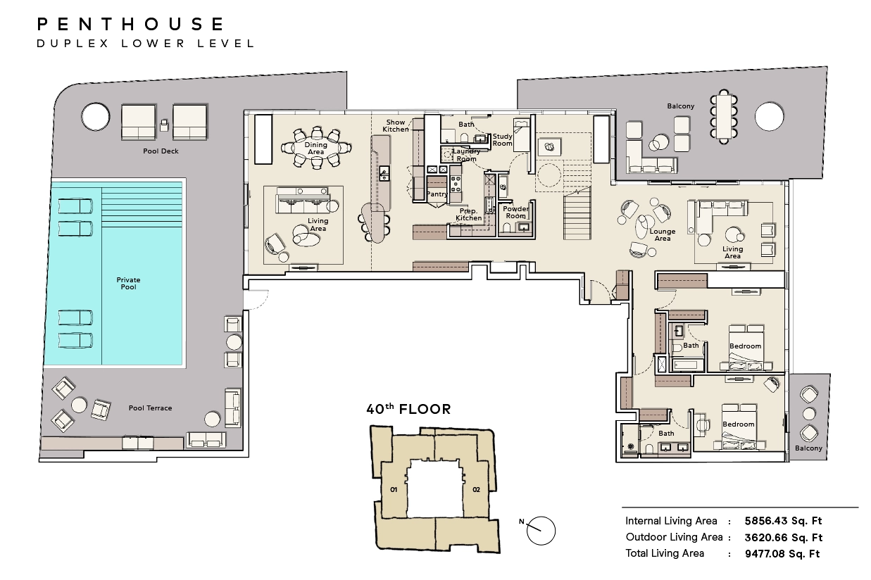 Mercer House Tower Floor Plan 9