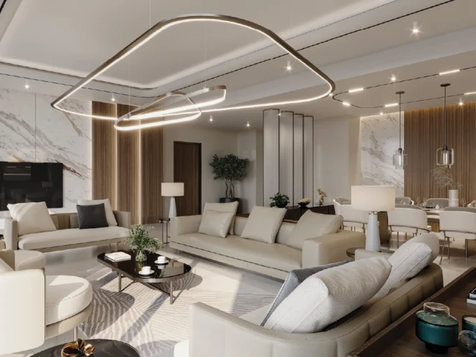 Living room at business bay residences