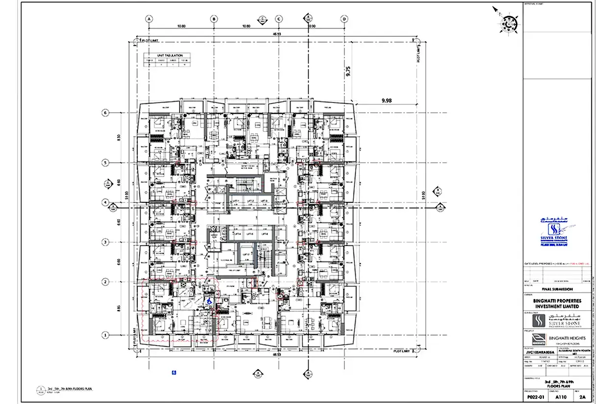 Binghatti Heights Floor Plan 1