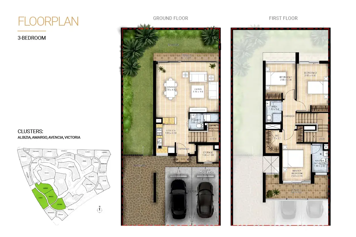 UNO Premier Villas Floor Plan 1